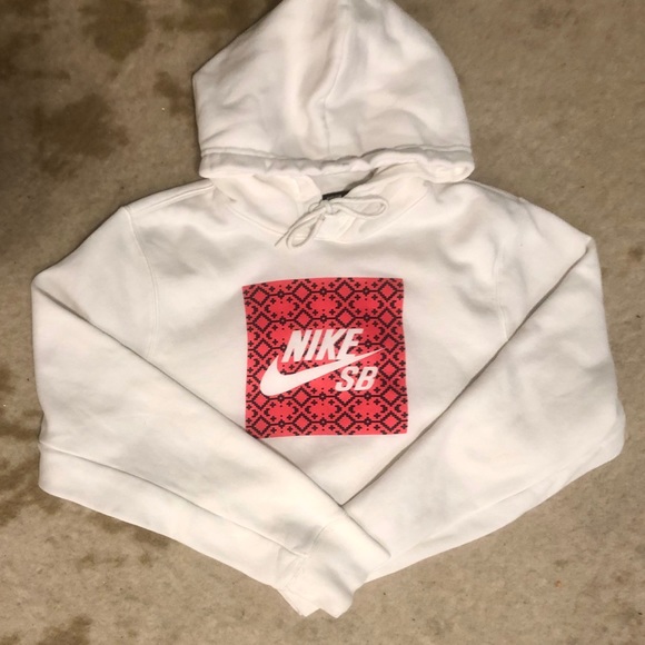 orange and white nike hoodie